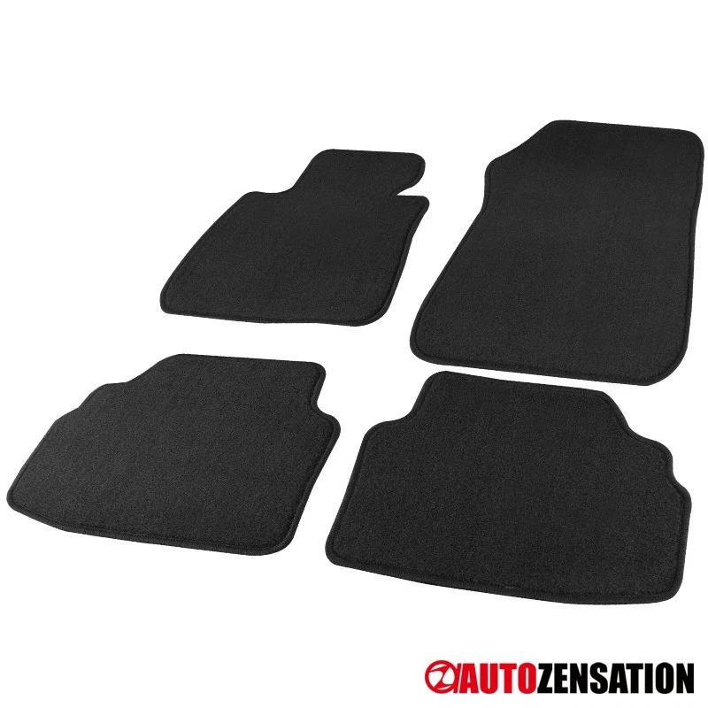 Fit 2005-2009 BMW E90 325i 330i 328i Cotton Carpet Floor Mats Front+Rear 4PC - Image 3 of 4