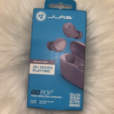 JLab Go Tones Bluetooth Earbuds True Wireless, In-Ear Headphones MAUVE PINK NEW