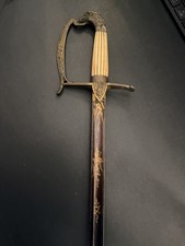 Early 1800&rsquo;s US Officers Eagle Head Sword With Blued Blade