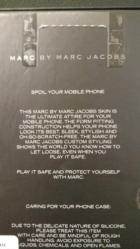 MARC JACOBS ASTRONAUT MOBILE Black IPHONE CASE 5 & 5S PROTECTOR RUBBER APPLE NEW - Picture 3 of 3