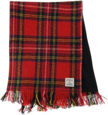 Glen Appin of Scotland Limited Harris Tweed Scarf Scottish Tartan, Fleece Lining