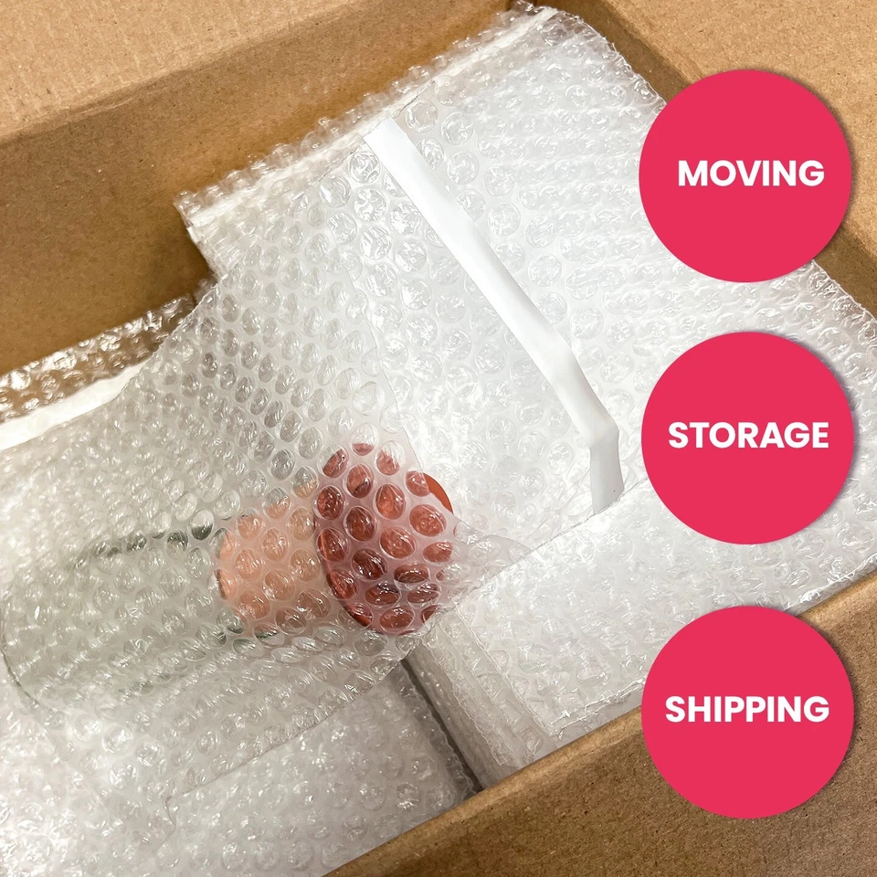 1500pcs 4X5.5 Bubble Out Pouches Bags Wrap Cushioning Self Seal Clear 4" x 5.5" - Image 4 of 4