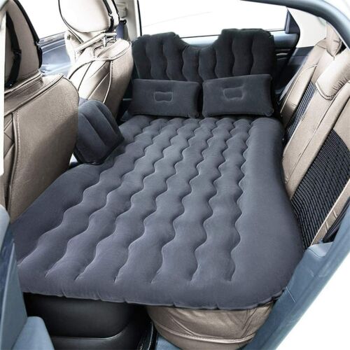 Matelas pneumatique voiture de voyage gonflable siège arrière lit et repos avec oreillers pompe et sac - Photo 1 sur 7