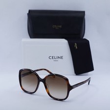 CELINE CL40172U 52F Dark Havana/Brown Gradient 57-18-145 Sunglasses New Authe...
