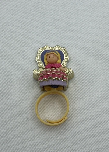*RARE* 1993 Polly Pocket Royal Thrown Ring COMPLETE Set