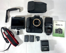 Canon EOS 7D 18.0 MP Digital SLR Camera with Flash/Battery Pack/HDMI Monitor
