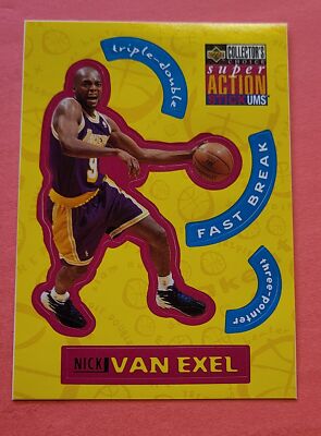 1996 Collector's Choice #S13 Nick Van Exel Super Action Stick-Ums 1 MINT
