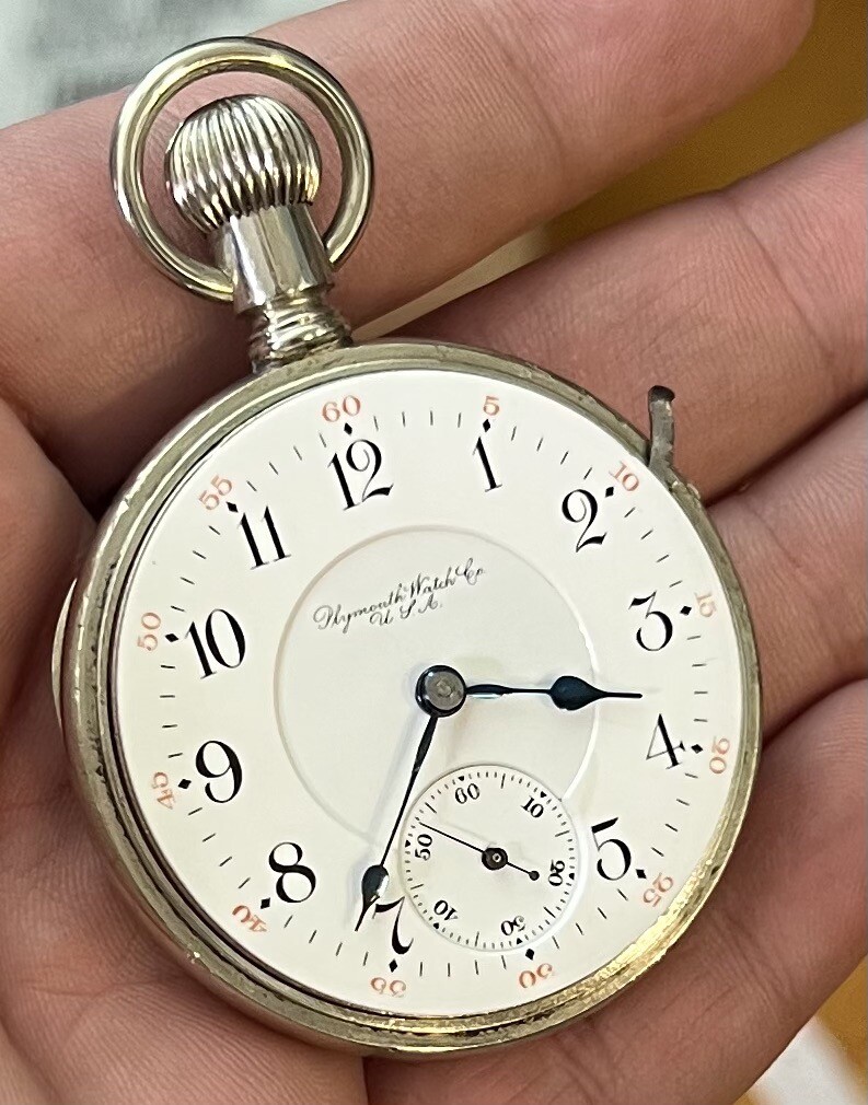 Illinois 18s Plymouth Railroad Pocket Watch eBay