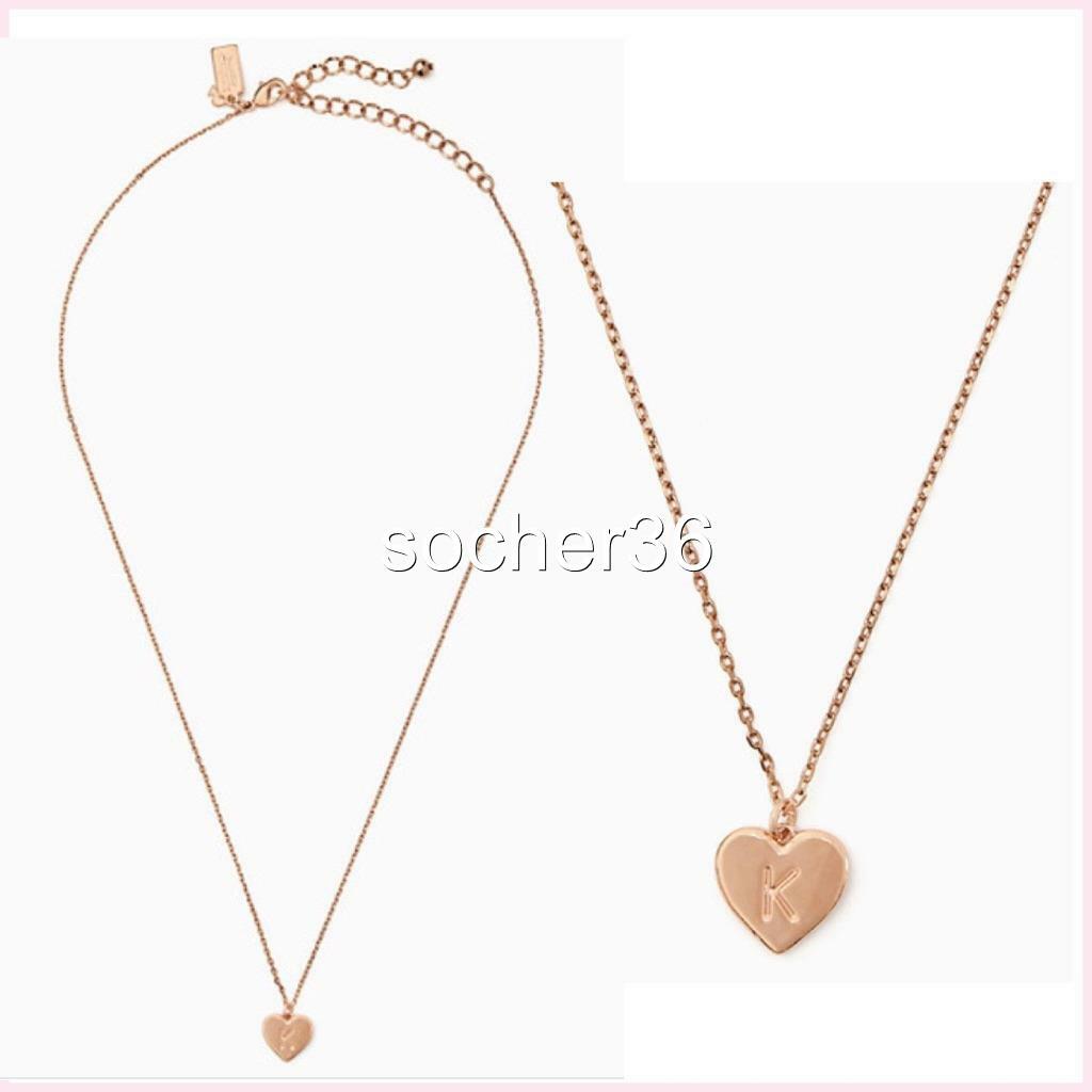 Heart Necklace Kate Spade Pendant Necklace Initial KATE SPADE