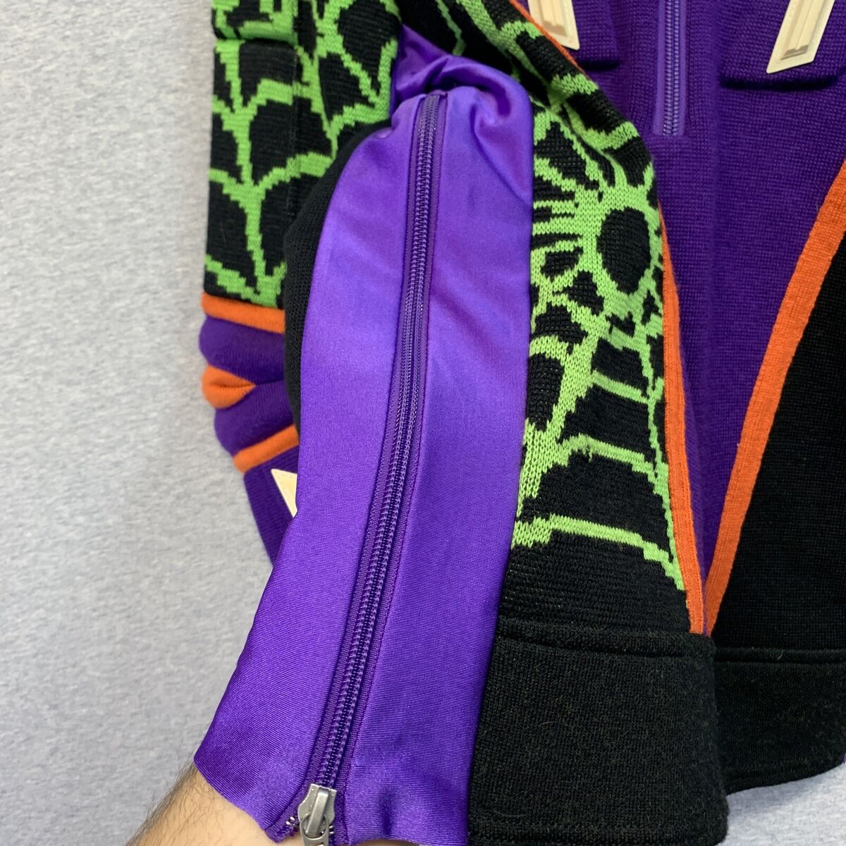 VTG Wool Spyder Padded US Ski Team Sweater Sweatshirt Purple VTG Wool Spyder Padded US Ski Team Sweater Sweatshirt Purple
