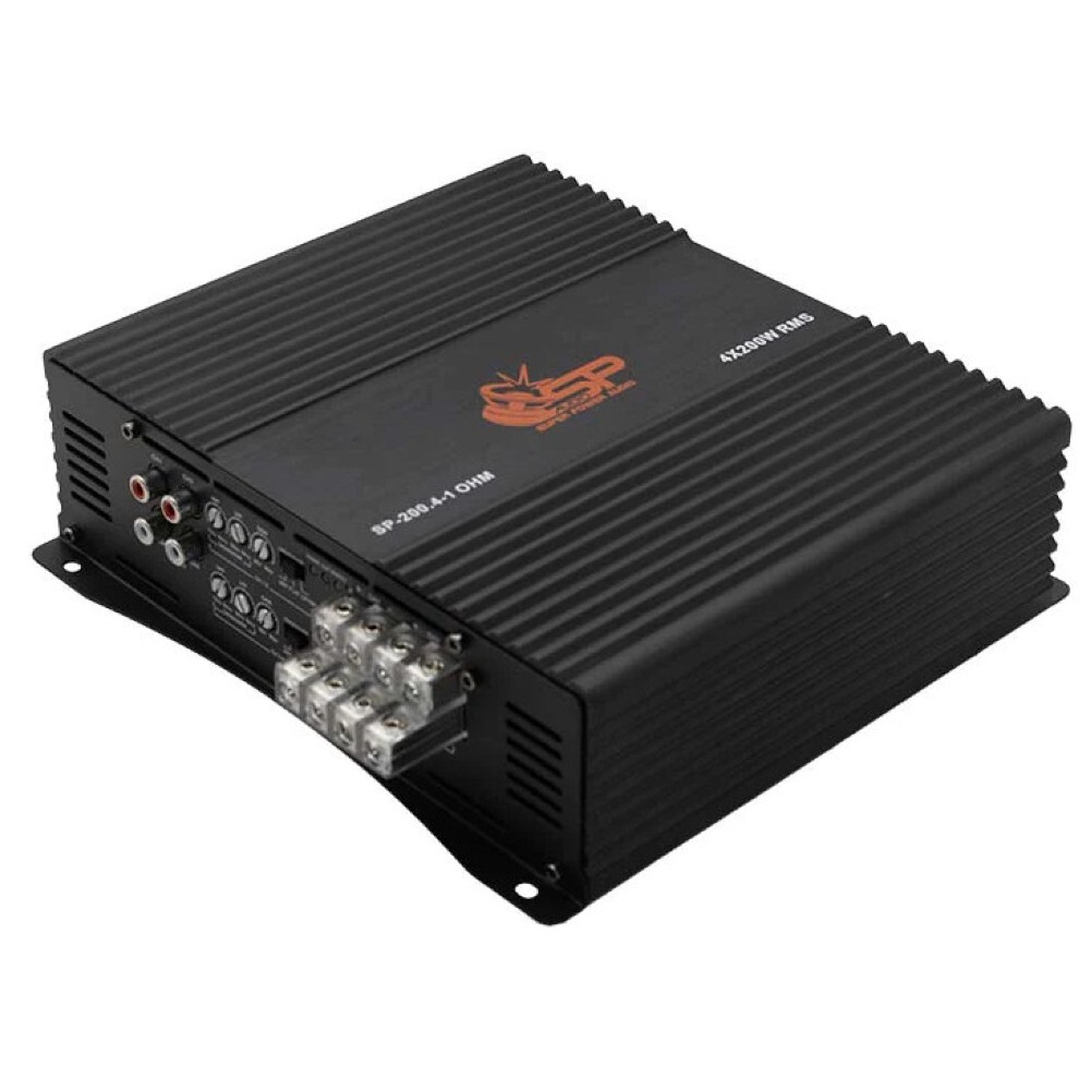 1 SP AUDIO SP-200.4 amplificatore nero 4 ch classe d 4 x 200 watt max 1 ohm auto