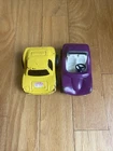 Vintage Tonka Die Cast Yellow Race Car Japan Racing Purple Buggie USA-Used