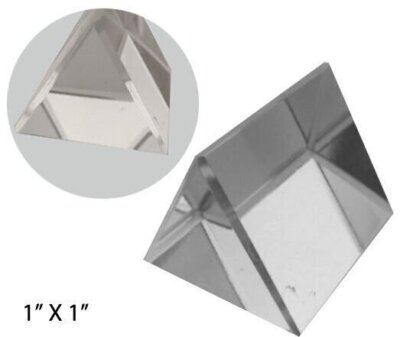 Optical Glass Triangular Prism, 1-Inch (Pack of: 1) - PP-17739