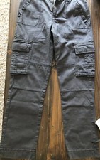 BOYS URBAN UP PIPELINE CARGO PANTS DARK GREY SIZE 12R