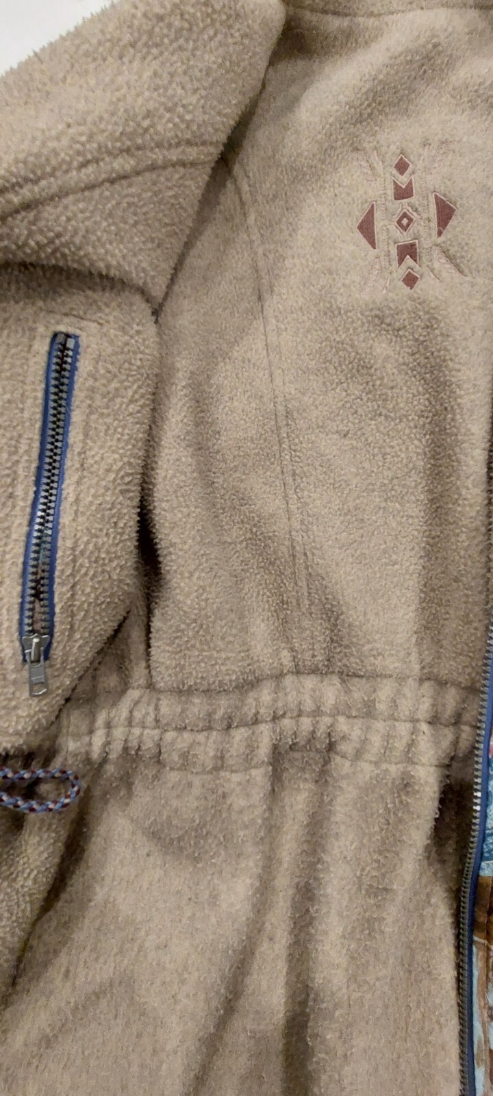 Vtg Multicolor Geometric Patchwork Jacket Women's… - image 4