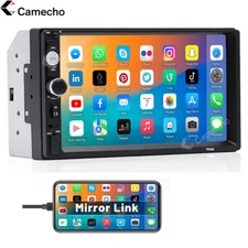 7" Car Stereo Radio Bluetooth Double 2 Din USB FM AUX IN Mirror Link IOS/Android