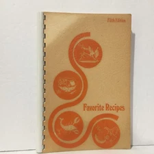 Laidlaw Brothers Favorite Recipes Cookbook 1975 5th Spiral Illust Free Ship Rare