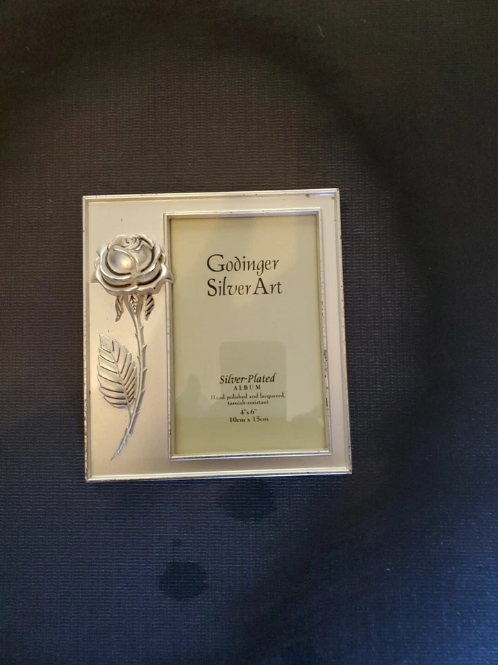 Godinger Silver Plated Black Velvet Photo Album 4" X 6" - Image 3 of 4