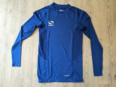 Sondico Shirt Mens Small Blue White Outdoors Soccer Futbol Performance Adult