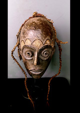 Old Tribal Lulua Mask       ---  Congo BN 56 
