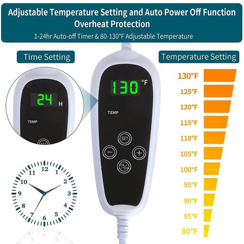 New 14" X 18" Pet Heating Pad Upgraded Heating Film Technology With Controller - 第 5/8 張圖片