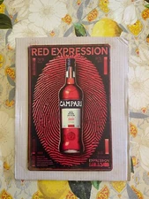 Insegna in metallo, Campari Red Expression, 20x30 cm