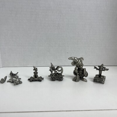 Sorcerer Mickey Mouse by Hudson Pewter And More Lot Of 5!