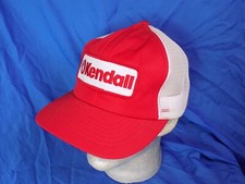 KENDALL MOTOR OIL Trucker Hat Patch Snapback AUTO RACING Vintage 1980s