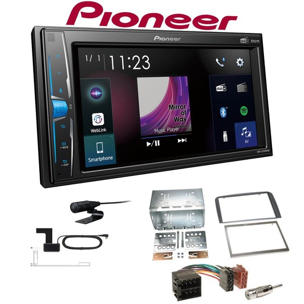 Pioneer Multimedia Autoradio Bluetooth Dab+ FüR Alfa Romeo 147 2000-2010 Silber-image