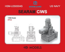 HS Model U350004S SeaRAM CIWS US Navy Missile Defense System 4x 3D Printed 1/350