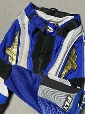 Fly Racing Racewear Mens 32 Blue Motocross 208 Race Pants Kev Knees Moto