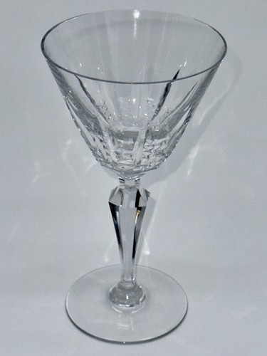 Marvelous Vintage 7.25 Inches Tall France Glass Crystal Stem Baccarat Austerlitz - Picture 5 of 14