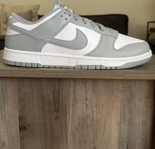 Size 13 - Nike Dunk Low Retro White Light Smoke Grey Men  s HF5441-105 NEW