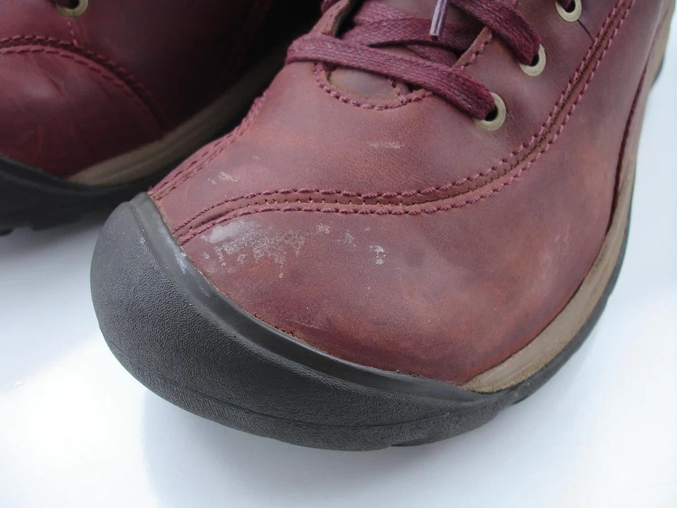 Mujer 9 M Keen Presidio II Andorra Mantillo Cuero Borgoña Zapatos Tenis Oxford Foto 3 de 4