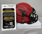 Marvin Harrison Jr Signed Mini Helmet Jsa Coa Arizona Cardinals Autograph
