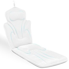 Ergonomic Full Body Bath Pillow for Bathtub, 5D Luxury Spa Cushion with 114 N...