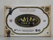 2026 Topps Tier One MLB Baseball Factory Sealed Hobby Box (b)