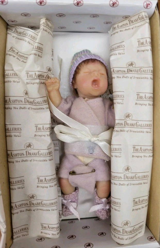 Lote De 3 Muñecas Bebé Ashton Drake 4.5" Vinilo Foto 3 de 4