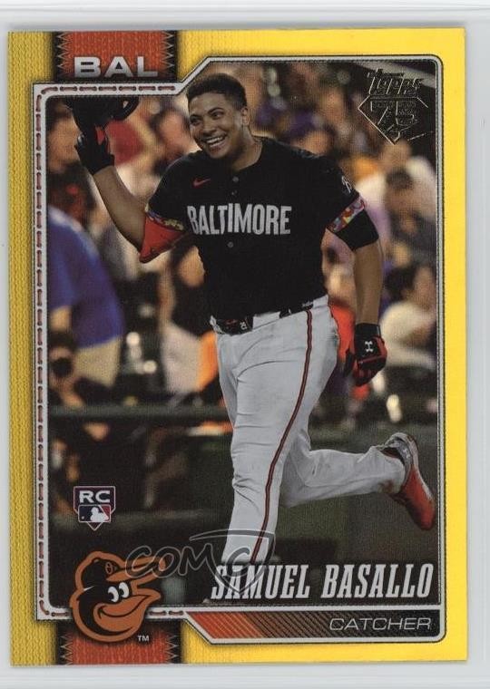 2026 Topps Series 1 Yellow Rainbow Foil 130/399 Samuel Basallo #104 0s22