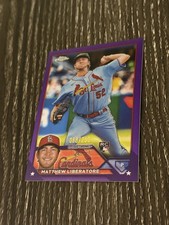 2023 Topps Chrome Purple Refractor /250 #157 MATTHEW LIBERATORE Rookie Card RC. rookie card picture
