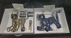 2 i-CYBIE BLUE ELECTRONIC ROBOT DOGS 2001 TIGER / HASBRO TOYS READ