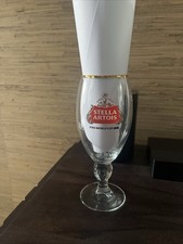 Stella Artois FIFA World Cup Chalice Beer Glass 40 cl Gold Rim