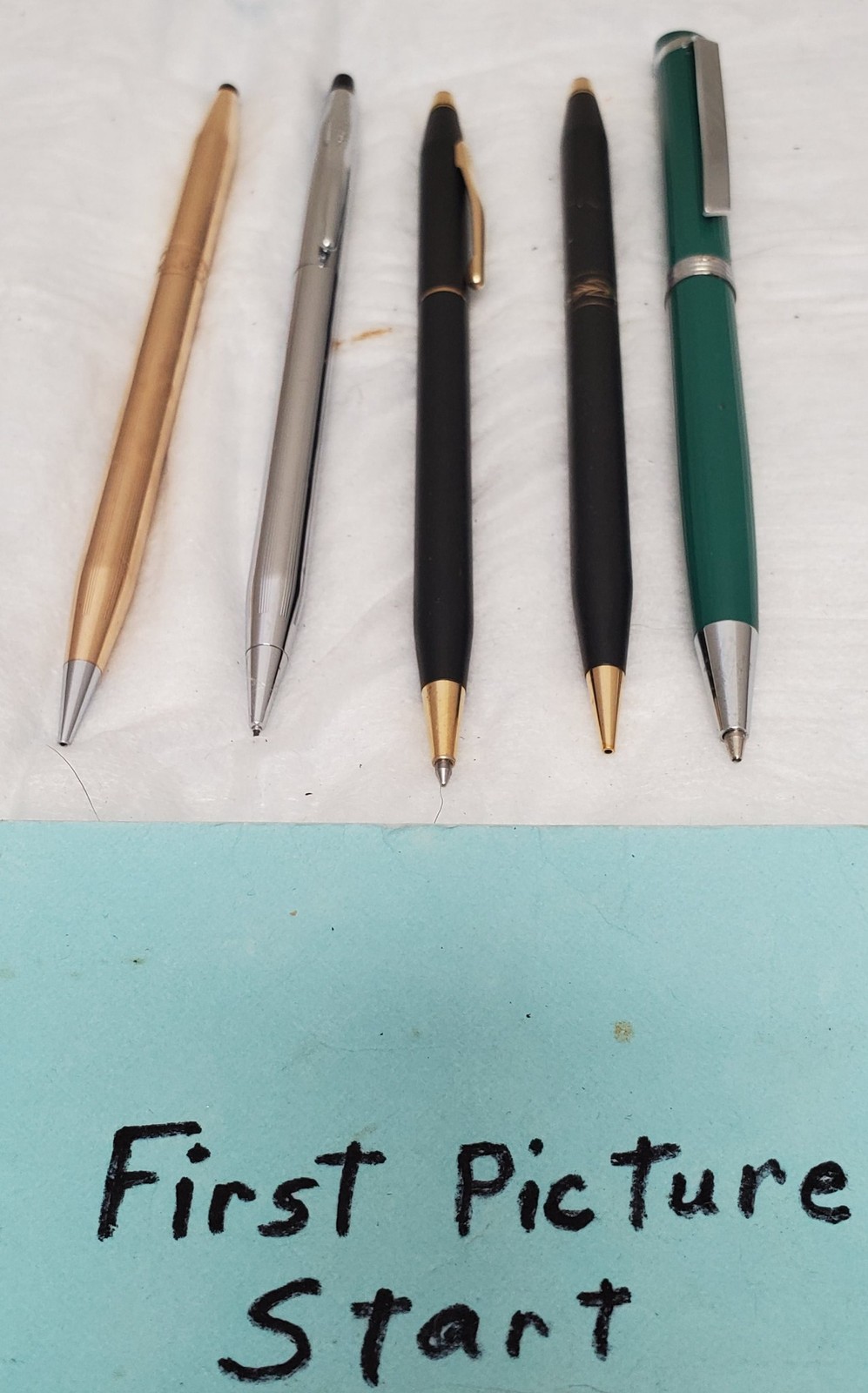 Lot of 5 Vintage Cross Ink and Coach Holmes Pens