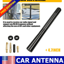 Short Antenna Amfm Mast Black Replacement Fits 2009-2018 Dodge Ram 1500-3500 4