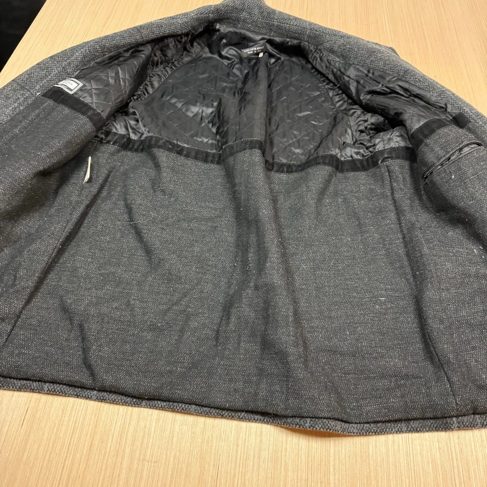 Abrigo de Lana Mohair Vintage Glenn Cuadros Saks Quinta Avenida Hecho en Italia talla 42 Foto 2 de 4