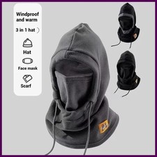 Winter Warm Hat with Mask and Neck Warmer 3-in-1 Windproof Balaclava forMen and