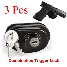 3X Key Trigger Lock Gun Locks for Pistol Rifle Shotgun Universal Firearm Hunting