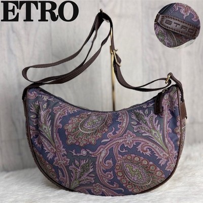 ETRO Shoulder bag Paisley Brown Vintage From Japan