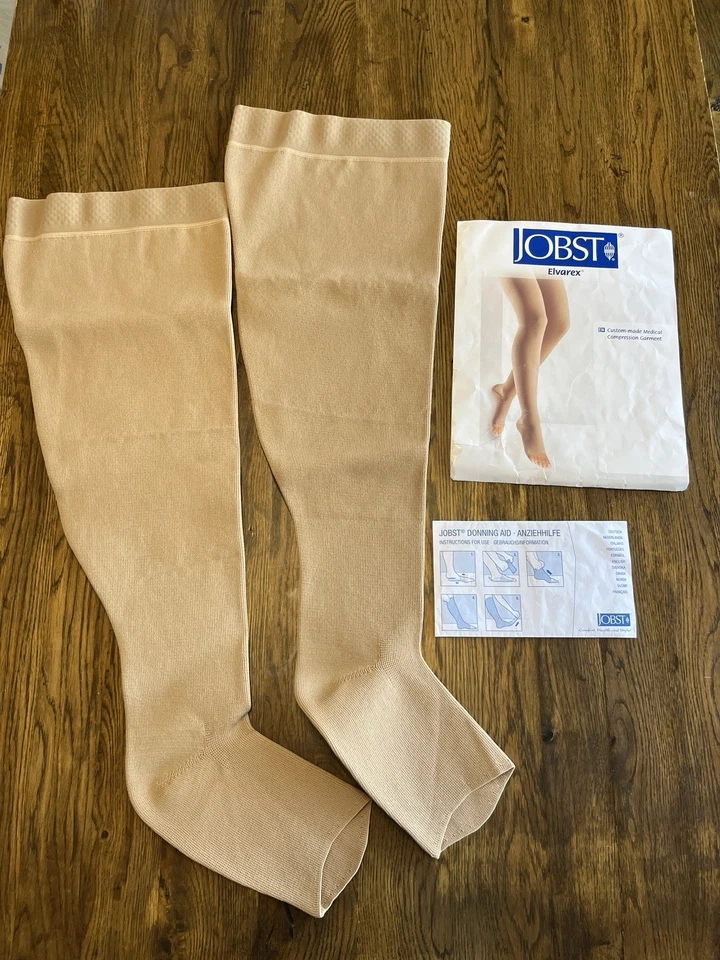 Jobst Elvarex 3 CCL3 34-46mmHg Compression Stockings A-D SL-OT-E Dotted SB 2015 - Image 2 of 4