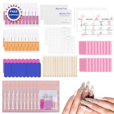 Nail Tool Kit Press On 20PCS Accessories Prep Glue Remover Mini File Buffer